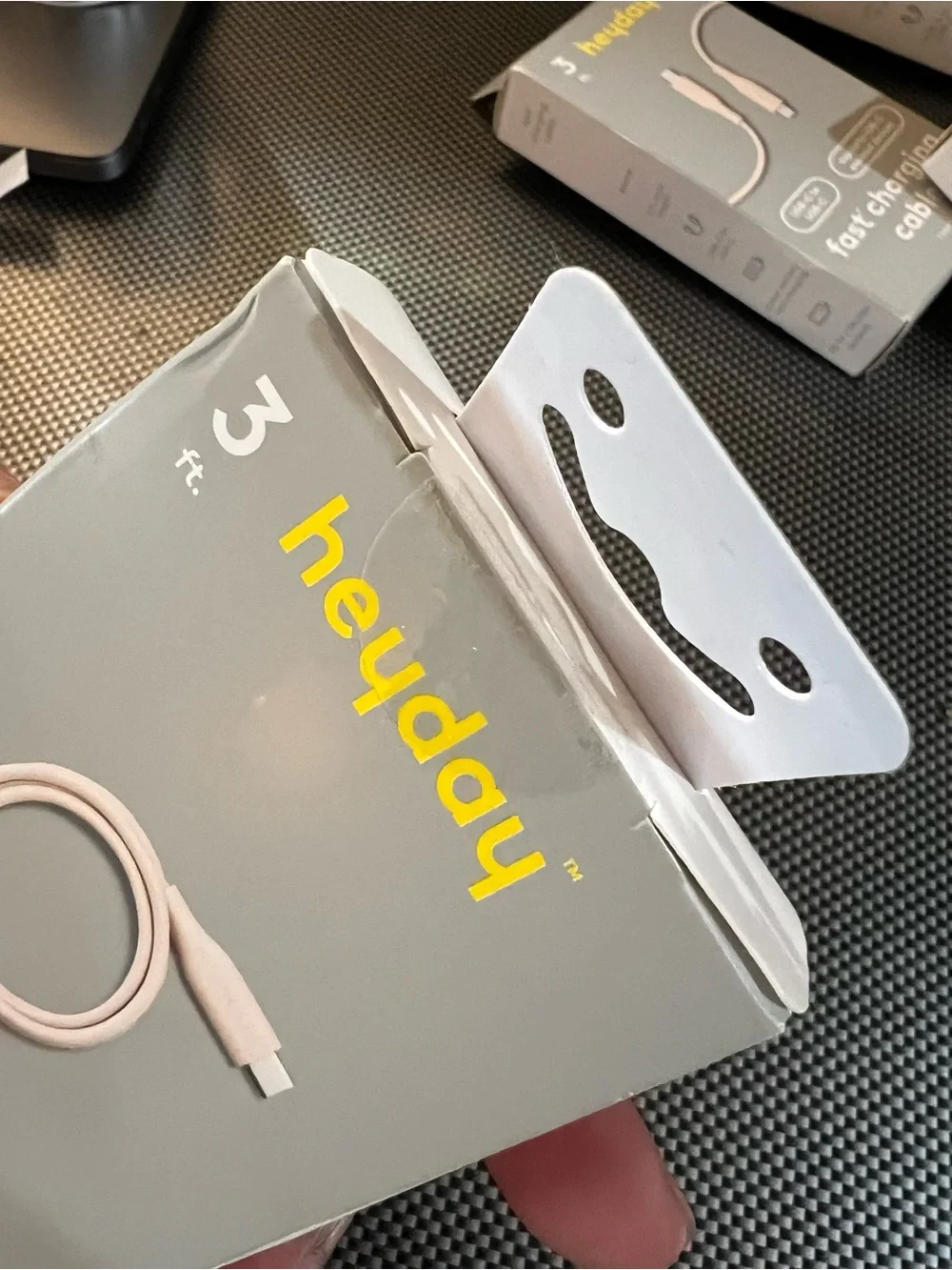 heyday USB-C to USB-C Fast Charging Cable - Light Pink